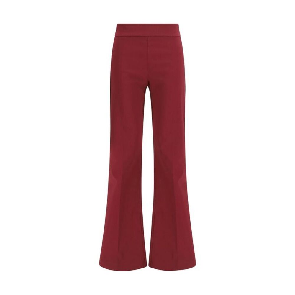 Avenue Montaigne Bordeaux Viscose Casual Women's Pants